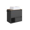 Conjunto para Banheiro Gabinete Suspenso 60cm com Toalheiro Cuba e Espelheira 80cm Cj8050.20 - 7
