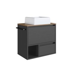 Conjunto para Banheiro Gabinete Suspenso 60cm com Toalheiro Cuba e Espelheira 80cm Cj8050.20 - 7