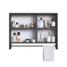 Conjunto para Banheiro Gabinete Suspenso 60cm com Toalheiro Cuba e Espelheira 80cm Cj8050.20 - 16