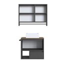 Ver imagem 4 de Conjunto para Banheiro Gabinete Suspenso 60cm com Toalheiro Cuba e Espelheira 80cm Cj8050.20