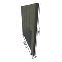 Ver imagem 2 de Cabeceira Estofada Lia 195 cm Para Cama Box Quarto King Size MV Estofados Suede Cinza