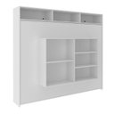 Ver imagem 5 de Cama Articulada Casal Horizontal com Nichos e Prateleiras CM8043 Branco
