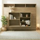 Ver imagem 6 de Cama Articulada Casal Horizontal com Nichos e Prateleiras CM8043 Marrom/Amendoa