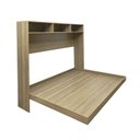 Ver imagem 3 de Cama Articulada Casal Horizontal com Nichos e Prateleiras CM8043 Marrom/Amendoa
