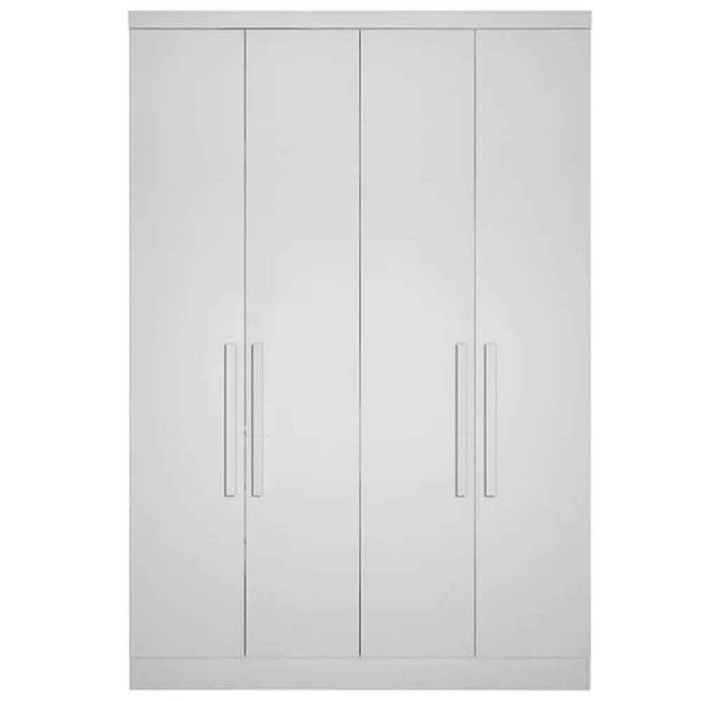 Guarda Roupa Rizon Módulo 4 Portas 3 Gavetas Novo Horizonte Cor Branco