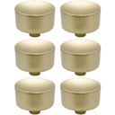 Ver imagem 1 de Kit 6 Puxadores 194 Yuma Ponto Dourados para Móveis Armários e Gavetas