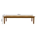 Ver imagem 3 de Mesa de Jantar 5m em Madeira Maciça Demolição Rústica