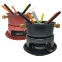 Ver imagem 1 de Panela de Fondue 11 peças Inox Queijo ou Chocolate CASAMBIENTE FD214 Preto