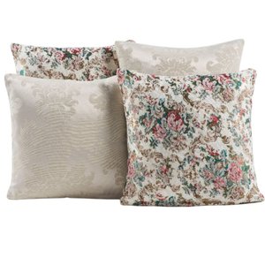 Capa Almofada Estampada Jacquard Decorativas com Ziper 4 unidades:R51