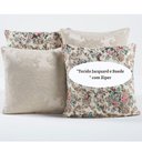 Ver imagem 2 de Capa Almofada Estampada Jacquard Decorativas com Ziper 4 unidades:R51