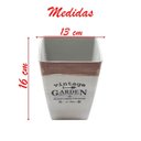 Ver imagem 4 de Kit 6 Mini Vasos de Planta Cachepot Estampados Decorados 16cm