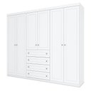 Ver imagem 3 de Berço Tutto New e Guarda Roupa Americano Ambiente 6 Portas Branco Fosco - Matic