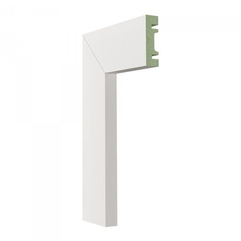 Kit 36m Linear Guarnição MDF 501 15MMX5CM Branco Moldufama