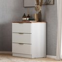 Ver imagem 1 de Cômoda Milan 3 Gavetas Carraro Branco