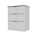 Ver imagem 2 de Cômoda Milan 3 Gavetas Carraro Branco