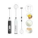 Ver imagem 1 de Kit Mini Mixer Elétrico Recarregável de Mão Multiuso para Bebidas e Ovos 3 Velocidades