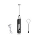 Ver imagem 2 de Kit Mini Mixer Elétrico Recarregável de Mão Multiuso para Bebidas e Ovos 3 Velocidades