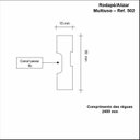 Ver imagem 3 de Kit C/3 Barras Guarnição Mdf 502 Moldufama 15mmx5cm Metro Linear 7,2m