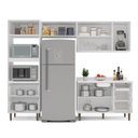 Ver imagem 6 de Cozinha Pérola 4 Peças Torre Quente Basculante Aéreo 3 Portas e Balcão 2 Gavetas 3 Portas com Tampo