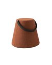 Ver imagem 2 de Ancona Puff Decorativo Cônico Moderno Estofado Versátil Hope Linho Terracota