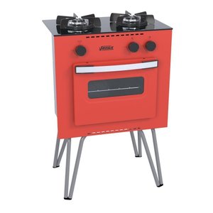 Fogão Portátil 2 Bocas Venax Mini Cook Glp Vermelho