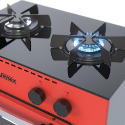 Fogão Portátil 2 Bocas Venax Mini Cook Glp Vermelho - 3