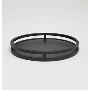 Bandeja Decorativa Redonda - Aço Carbono