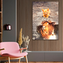 Ver imagem 2 de Quadro Leão Mindset -- BR ARTES Médio 84x54