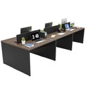 Ver imagem 4 de Estação de Trabalho Mesa Plataforma Escritório 1200x600 6 Lugares