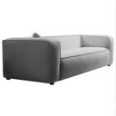 Ver imagem 3 de Sofá Cecília Orgânico 2 Lugares 160cm Sala de Estar Bouclé Cinza - Incasa Decor