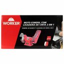 Ver imagem 7 de Moto Esmeril e Lixadeira Cinta WORKER 6" 152mm 360w 3450rpm 263698 | 2 em 1 Bivolt