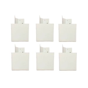 Kit 6 Pés Guarda Roupas Cômodas C/ Parafusos Branco Fox