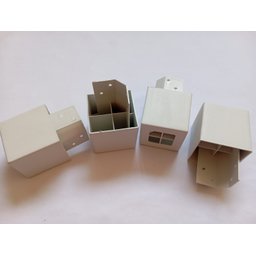 Kit 6 Pés Guarda Roupas Cômodas C/ Parafusos Branco Fox - 8