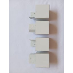 Kit 6 Pés Guarda Roupas Cômodas C/ Parafusos Branco Fox - 7