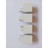 Kit 6 Pés Guarda Roupas Cômodas C/ Parafusos Branco Fox - 7