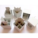 Ver imagem 6 de Kit 6 Pés Guarda Roupas Cômodas C/ Parafusos Branco Fox