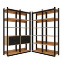 Ver imagem 2 de Closet Wood Preto Organização Elegante com Módulo Prateleira e Gaveta Freijo