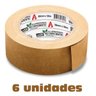Kit 6 Fita Adesiva KRAFT Embalagem Papel Crepado 38MM X 50M Adere - 2