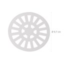 Ver imagem 2 de Kit 5 Grelha Redonda com Diâmetro de 9,7cm em PVC Astra Branco