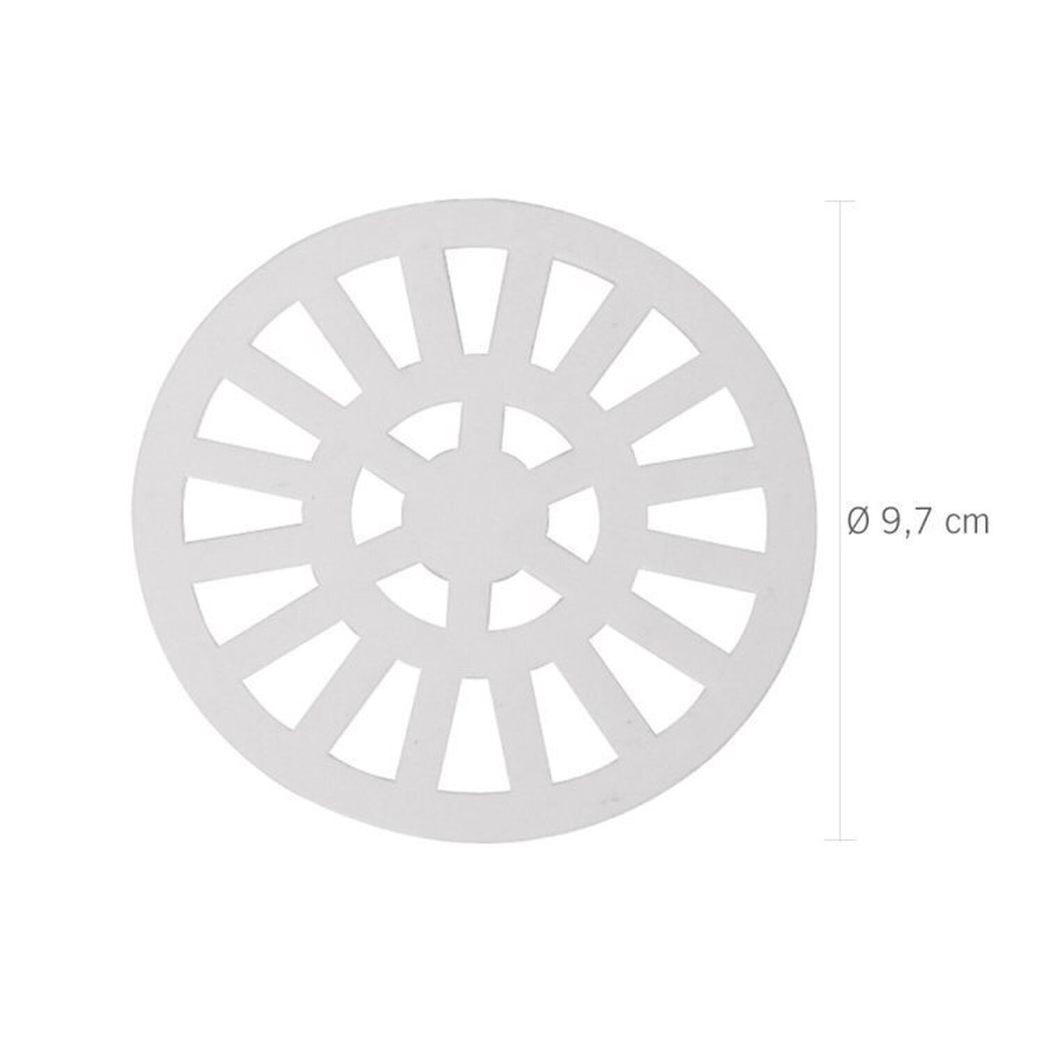 Kit 7 Grelha Redonda com Diâmetro de 9,7cm em Pvc Astra - 2