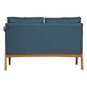 Ver imagem 3 de Namoradeira Vitoria Base Reforçada Luxo Corino Azul Marinho