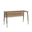 Ver imagem 2 de Mesa Escrivaninha Organica Home Office Flexus 136cm Hanover E Preto