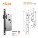 Ver imagem 1 de Fechadura para Banheiro 823-21 Alavanca Uso em Porta Interna e Externa Preto Fosco Stam Metalúrgica