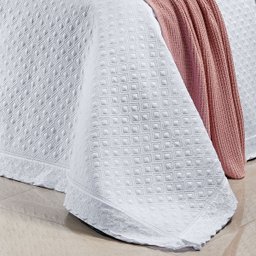 Kit Cobre Leito Tamanho King Size Branco 400 Fios Egípcio 100% Algodão 3 Peças - 2