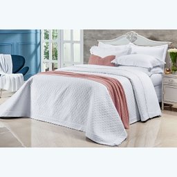 Kit Cobre Leito Tamanho King Size Branco 400 Fios Egípcio 100% Algodão 3 Peças - 4