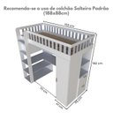 Ver imagem 3 de Cama Solteiro Alta Sky com Escrivaninha, Armários e Gavetas