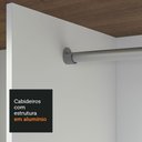 Ver imagem 6 de Guarda-roupa Casal 3 Portas de Correr com Espelho 4 Gavetas Rustic/preto Sublime Plus Madesa Rustic/