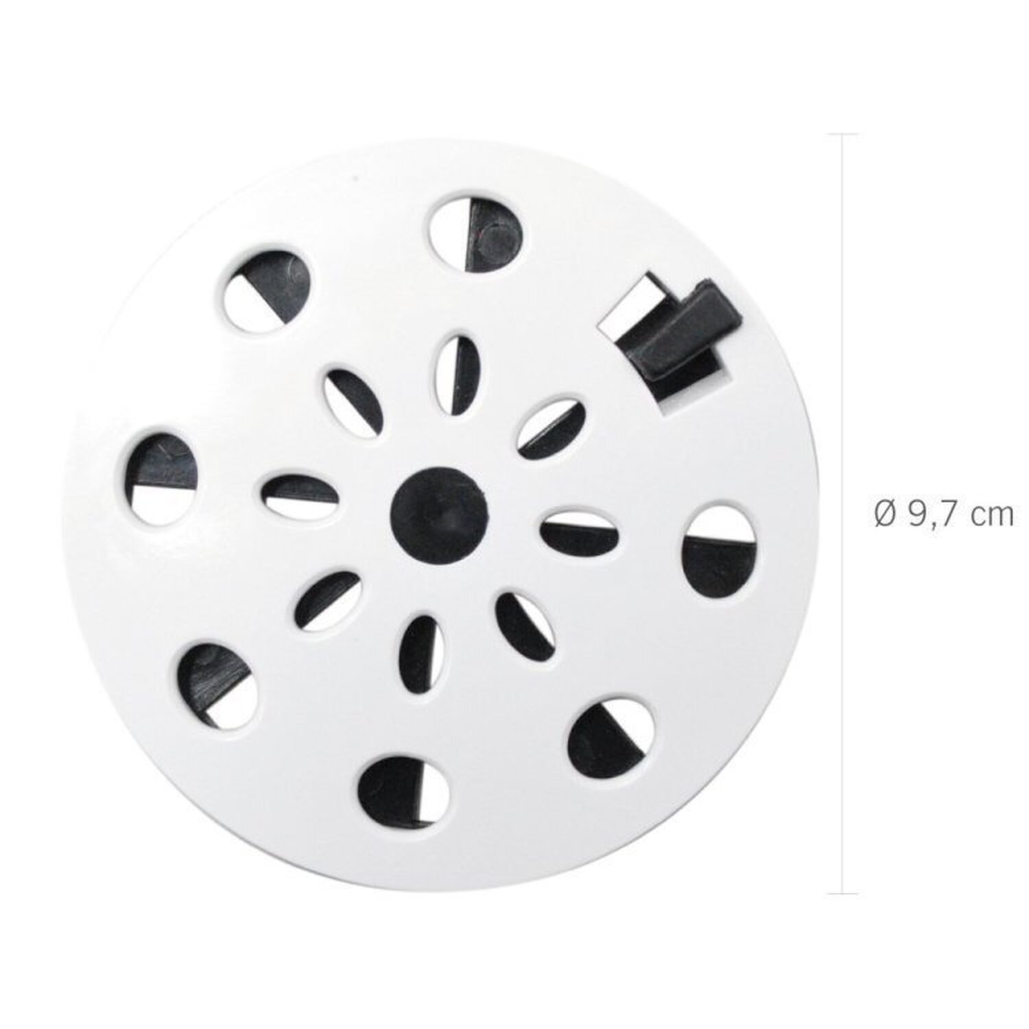 Kit 3 Grelha Redonda com Diâmetro de 9,7cm em Pvc Modelo Ii Astra - 2