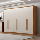 Ver imagem 4 de Guarda Roupa Casal Bristol 6 Portas 8 Gavetas Cinamomo Fendi - Novo Horizonte