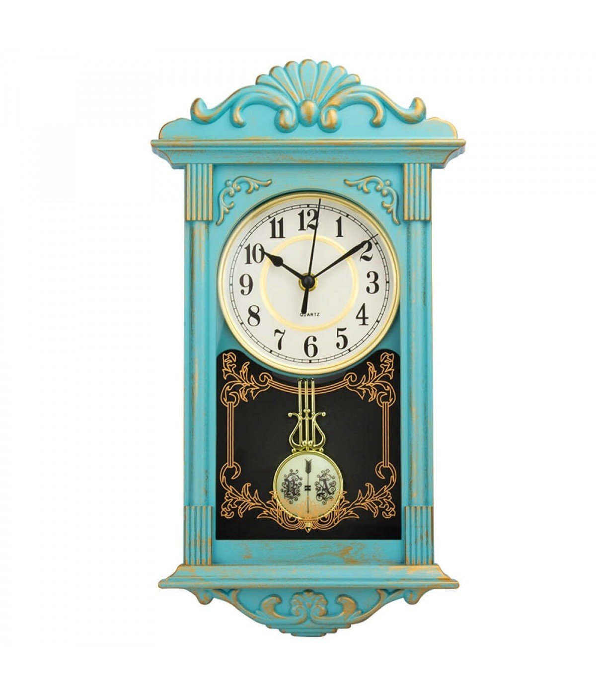 Relógio de Parede Clássico Pêndulo Retrô Vintage Antigo - 1